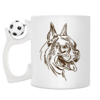 Кружка с футбольным мячиком