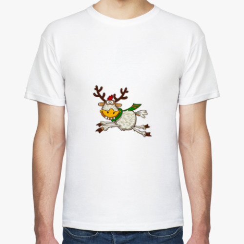 Футболка с принтом Любителям Оленя