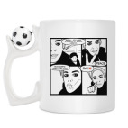 Кружка с футбольным мячиком