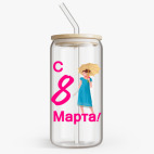 Банка с бамбуковой крышкой