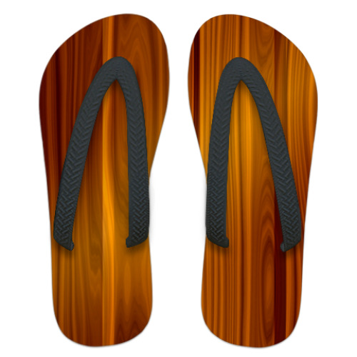 Шлепанцы (сланцы) с принтом Дерево_2