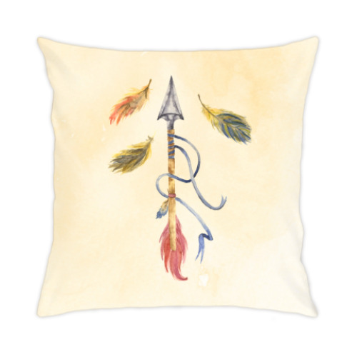 Подушка с принтом Стрела-легенда