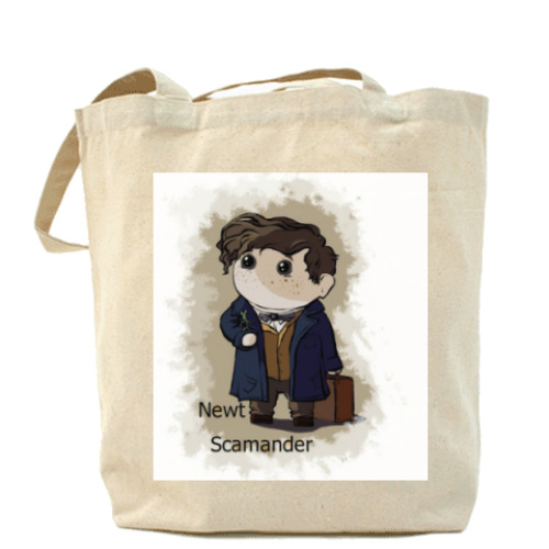 Сумка шоппер с принтом Newt Scamander