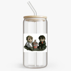 Банка с бамбуковой крышкой