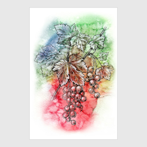 Постер с принтом Красная смородина