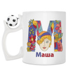 Кружка с футбольным мячиком