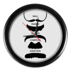 Настенные часы (без цифр) Усы Знаменитостей