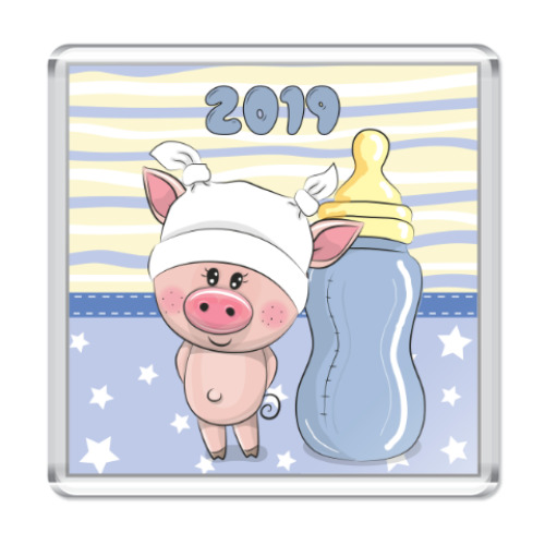 Магнит Год свиньи 2019