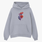 Толстовка худи оверсайз