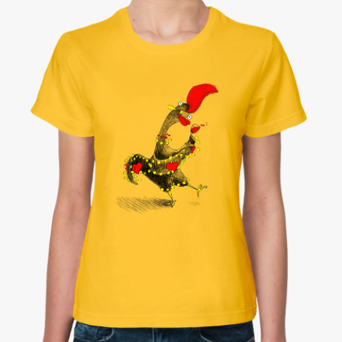 Женская футболка с принтом Португальский петух Барселуш