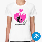 Женская спортивная футболка