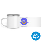 Кружка металлическая белая (круговая запечатка)