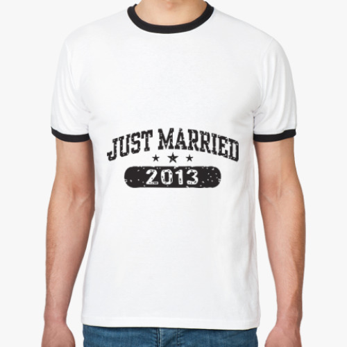 Футболка Ringer-T Just Married 2013
