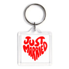 Брелок 3.9 x 3.9 см just married
