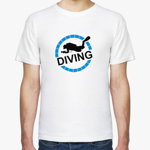Футболка с принтом Я Дайвер
