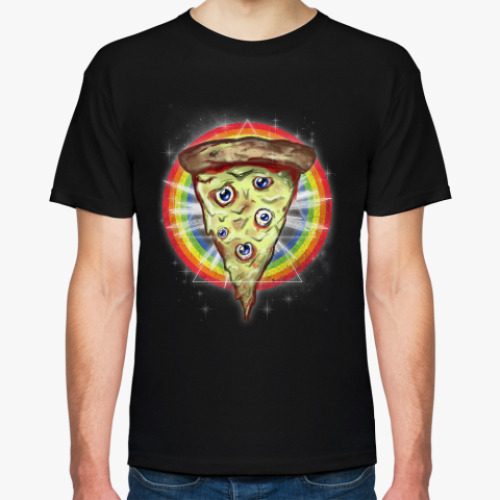 Футболка с принтом Пицца