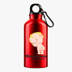 Металлическая бутылка 400 мл UV-DTF