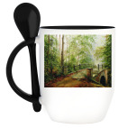 Старый мостик в лесу