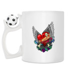Кружка с футбольным мячиком