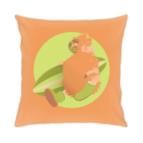 Подушка Animal Fashion: U is for Uggs on merinos sheep