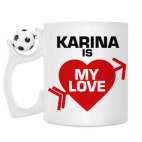 Кружка с футбольным мячиком