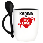 Кружка с ложкой