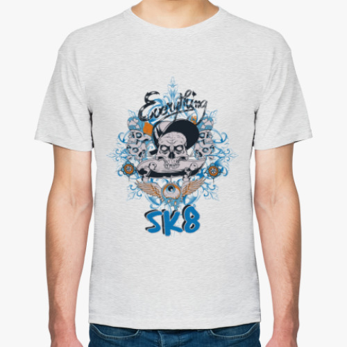 Футболка с принтом веселый череп