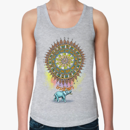 Женская майка с принтом Indian мандала