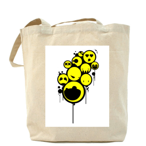 Сумка шоппер Холщовая сумка Smiley