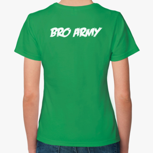 Женская футболка с принтом BRO ARMY