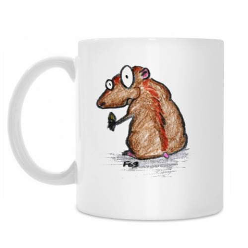 Кружка с принтом Хомяк-пожирак