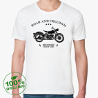 Футболка из органик-хлопка Король дорог (мотоцикл)