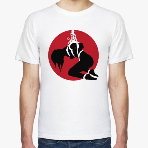 Футболка Силуэт связанной девушки 1