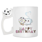 Кружка с футбольным мячиком