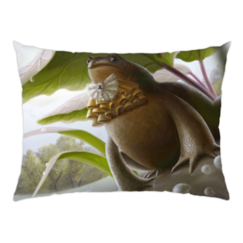 Подушка с принтом Жабон Жабонович