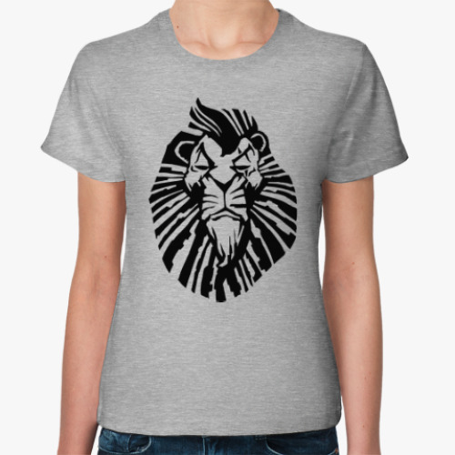 Женская футболка с принтом Важный лев