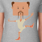 Смешной нарисованный каратист