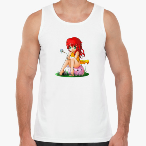 Майка с принтом Девочка и поринг