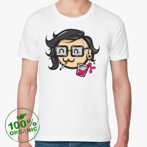 Футболка из органик-хлопка с принтом Skrillex