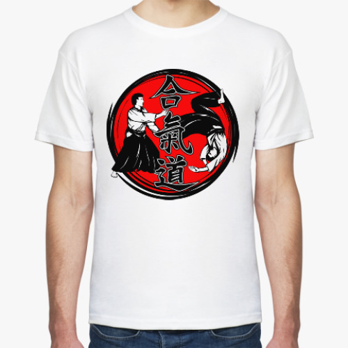 Футболка с принтом айки-до
