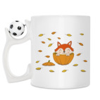 Кружка с футбольным мячиком