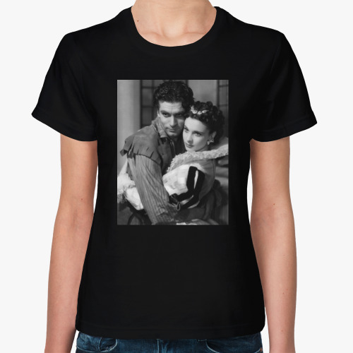 Женская футболка Вивьен Ли и Лоуренс Оливье / Vivien Leigh