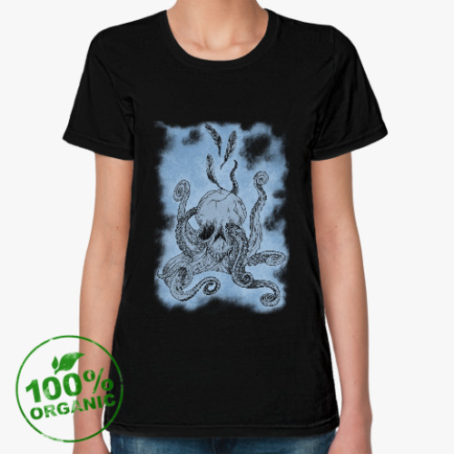 Женская футболка из органик-хлопка Три пера