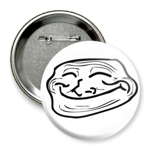 Значок 75мм Трольфэйс