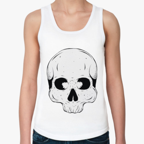 Женская майка с принтом Skull /  Skull class