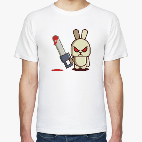 Футболка Злой кролик с пилой