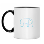 Кружка двухцветная