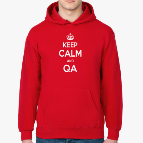 Толстовка худи Keep Calm and QA