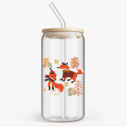 Банка с бамбуковой крышкой