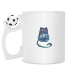Кружка с футбольным мячиком